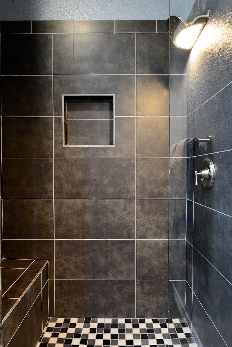Master bath walk in shower