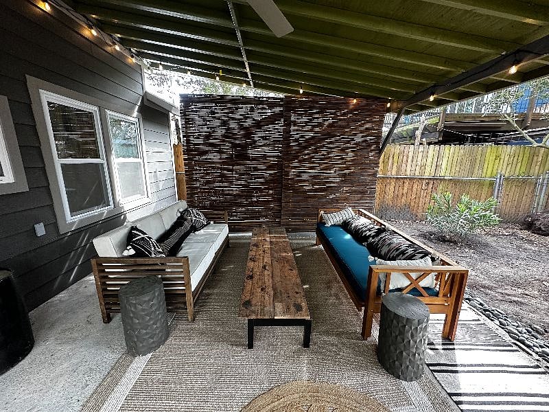 Another view of outdoor space.