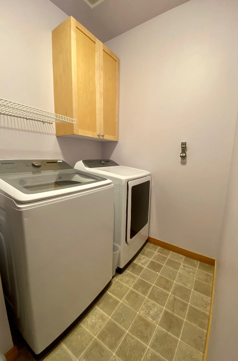 Laundry room.