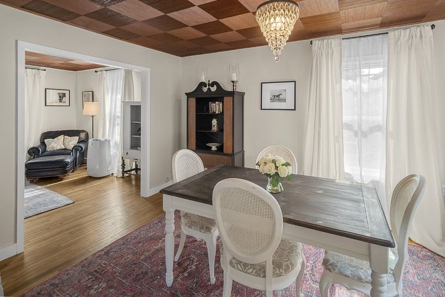 Dining Room | Seats 6 | Barware | Serving ware | Bluetooth Stereo |
1st Floor Washer/Dryer behind Bifold Doors