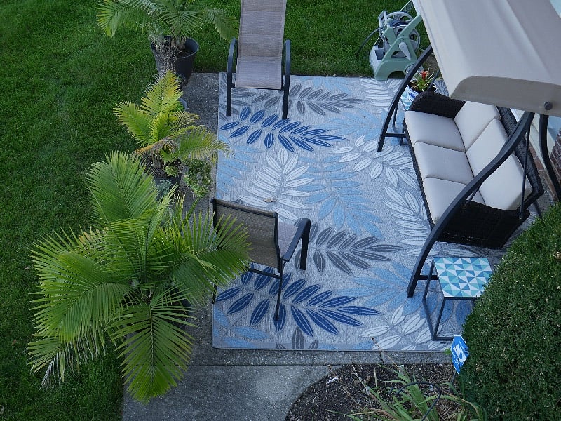 patio and private entrance 