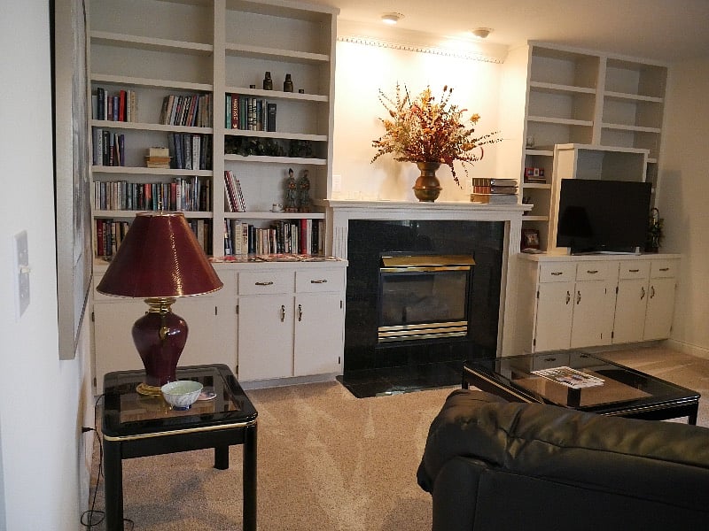 family rm. firplc TV, lounging area