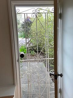 Security gate on back door