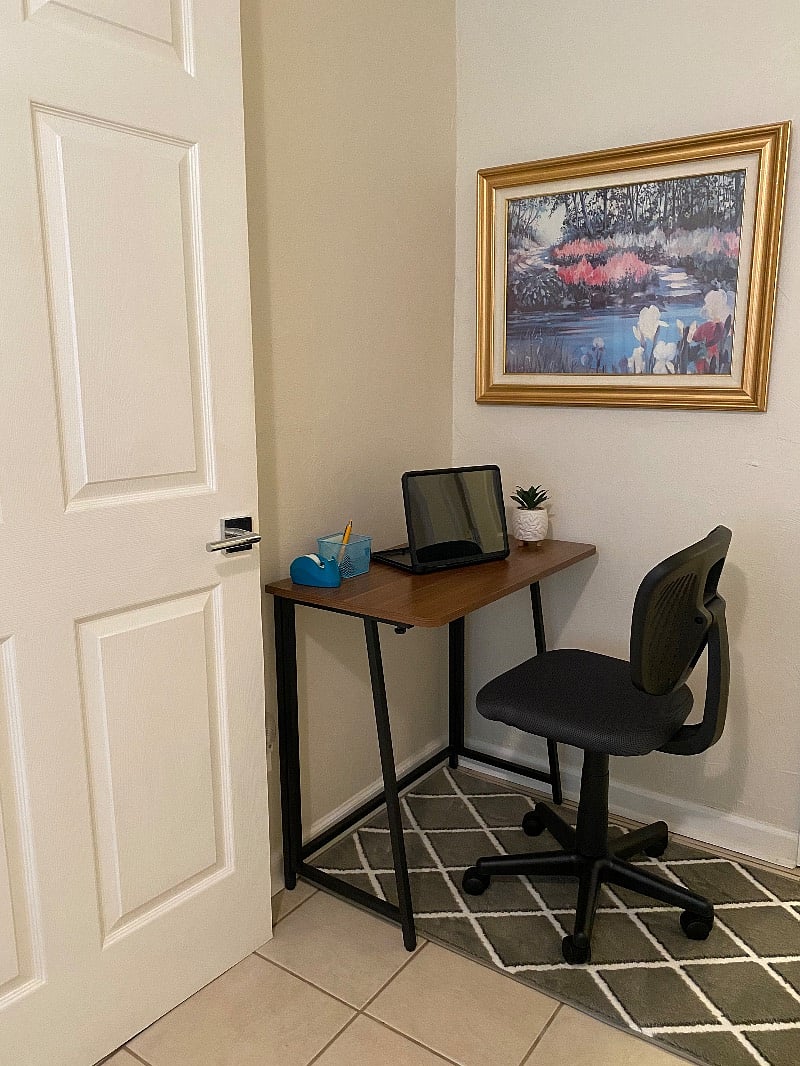 Work space in 2nd bedroom