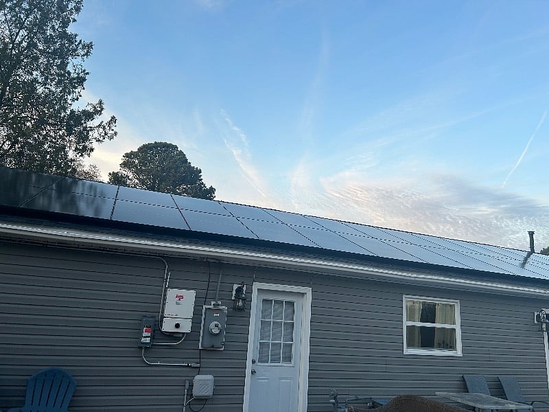 Fully powered by the sun Solar PV panels 2023 Pearl Certified Home!