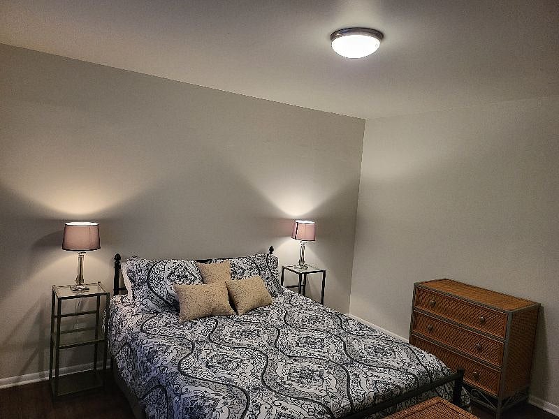 New memory foam mattress for a comfortable night's sleep.