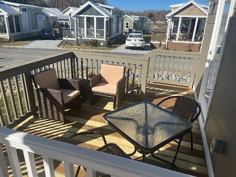 Deck off the bedroom
