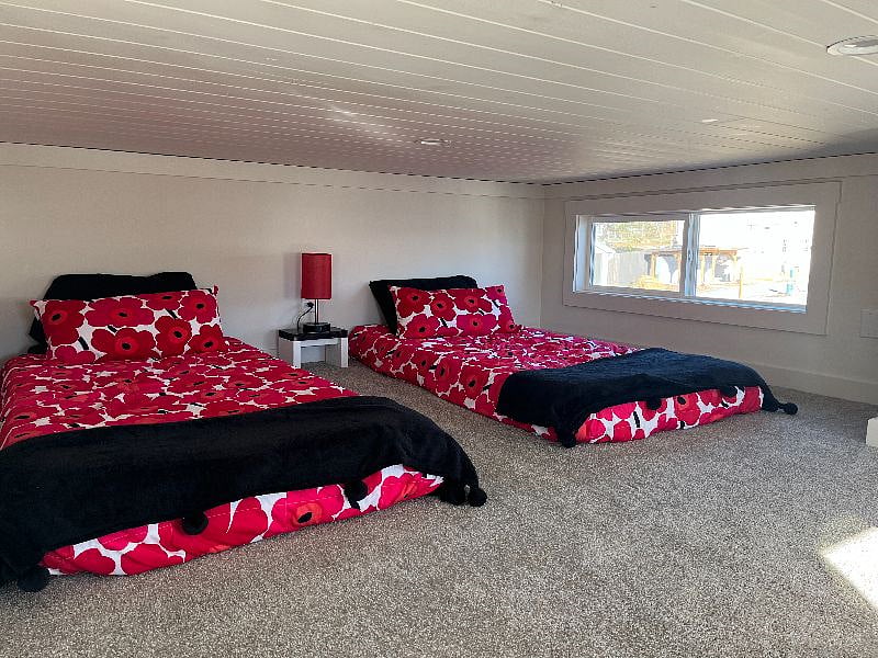twin beds in the loft