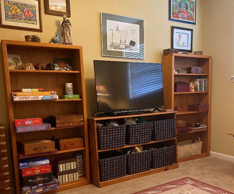 TV and a wide assortment of games.