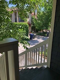 View from front door at Uptown Alley