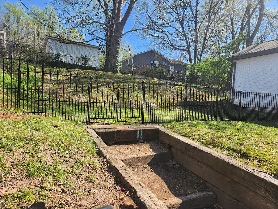 Shared, fenced back yard.