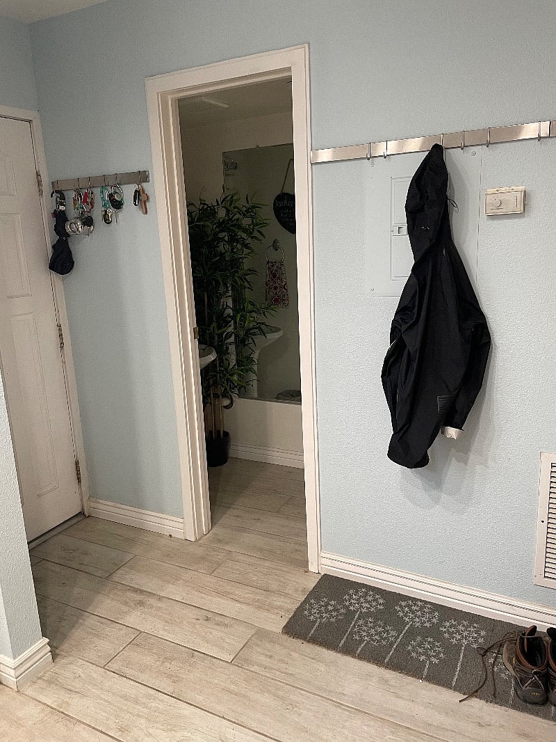 Downstairs powder room