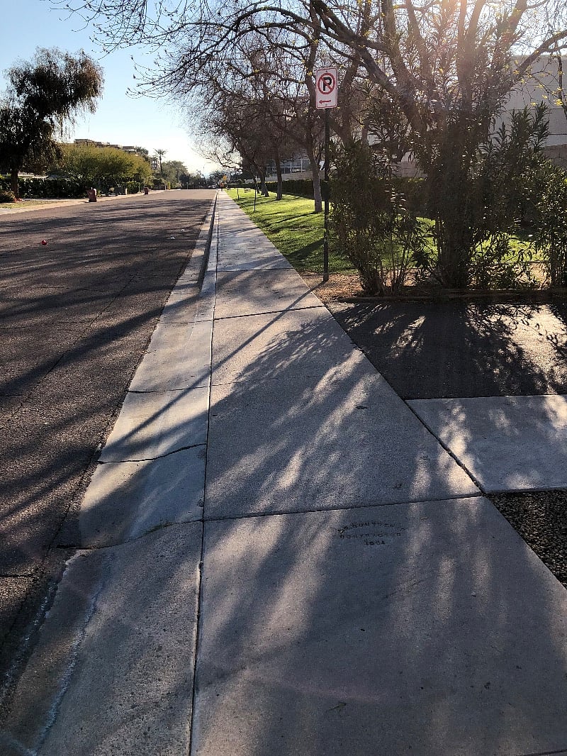 Parking area on Highland Ave