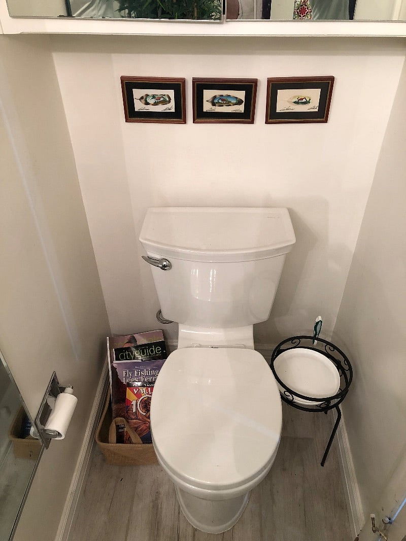 Downstairs powder room