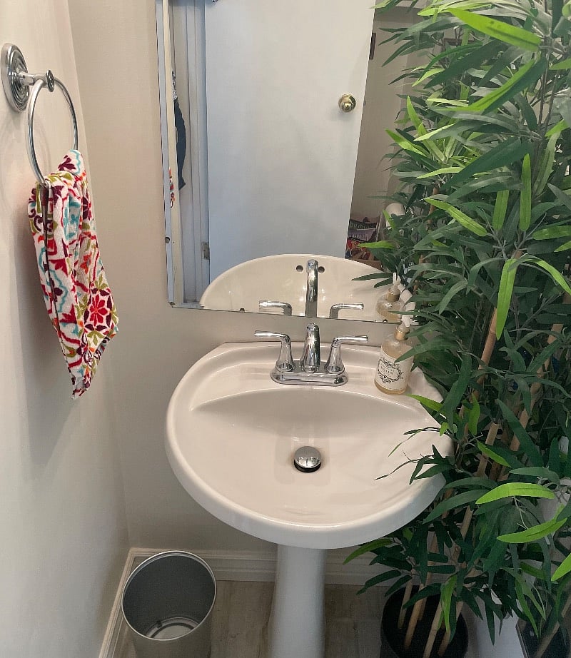 Downstairs powder room