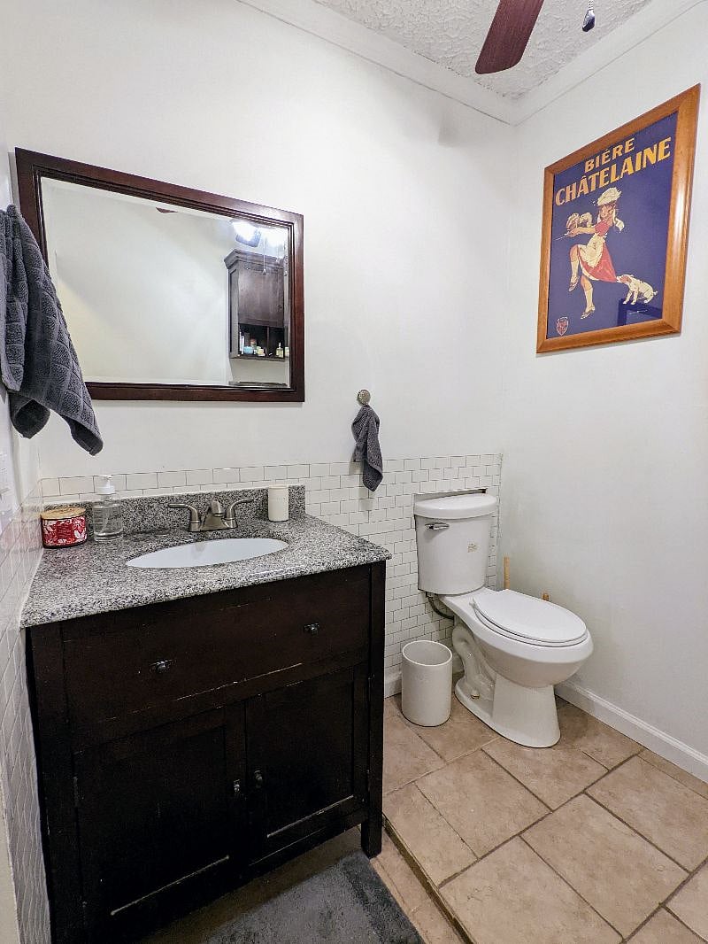 Updated vanity and backsplash!