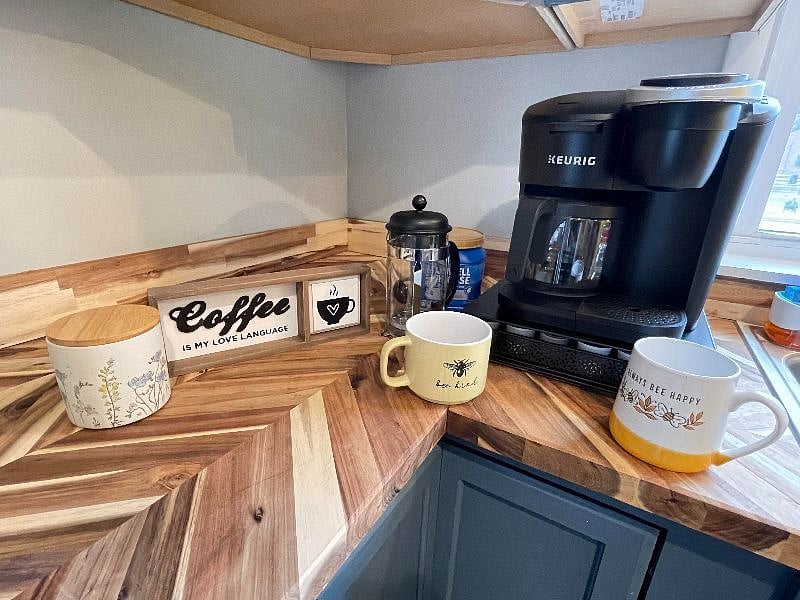 Coffee station, Keurig, conventional drip, french press