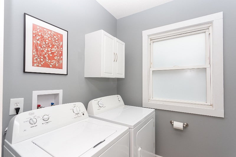 Primary level in unit full laundry.