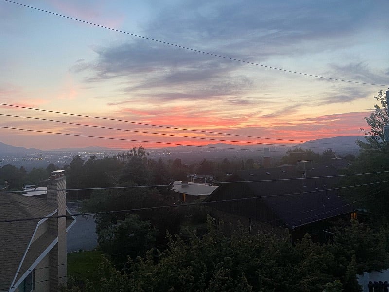 Beautiful views of the entire Salt Lake Valley from your bedroom window
