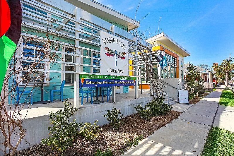 Dragonfly Cafe is located next door.