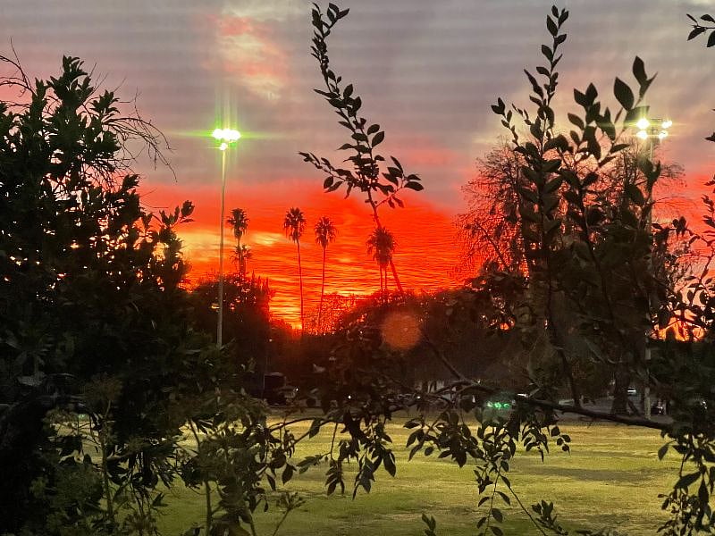 Sunset Overlooking the Park Next Door