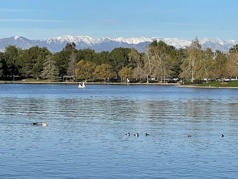 Nearby Lake Balboa Park During Winter