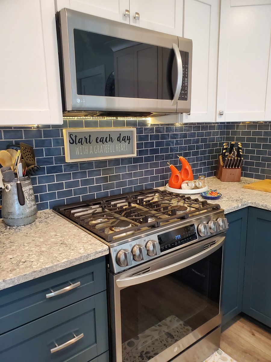 5 burner gas stove with griddle, convection and air fryer oven