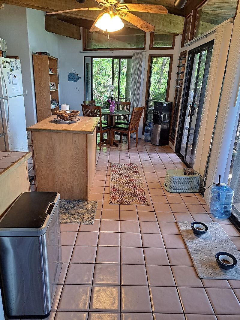 from entrance to the home