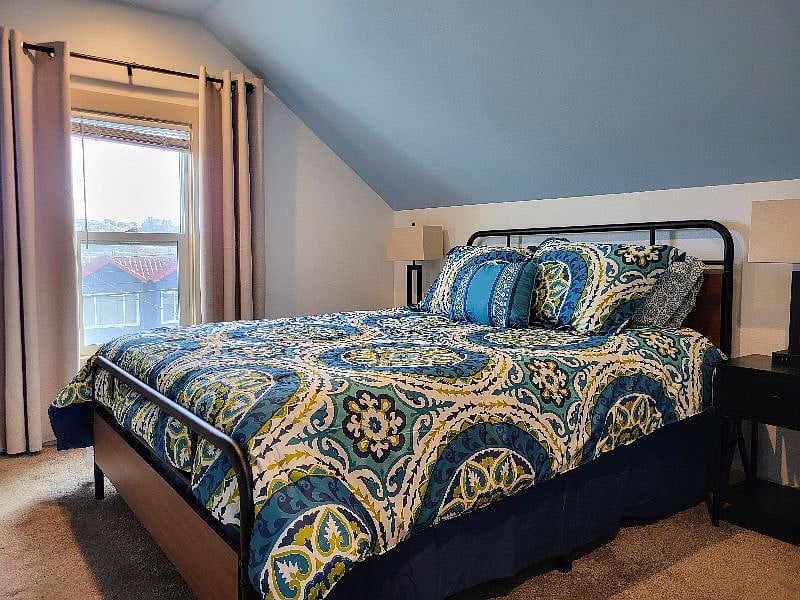 North east facing window with blackout curtains