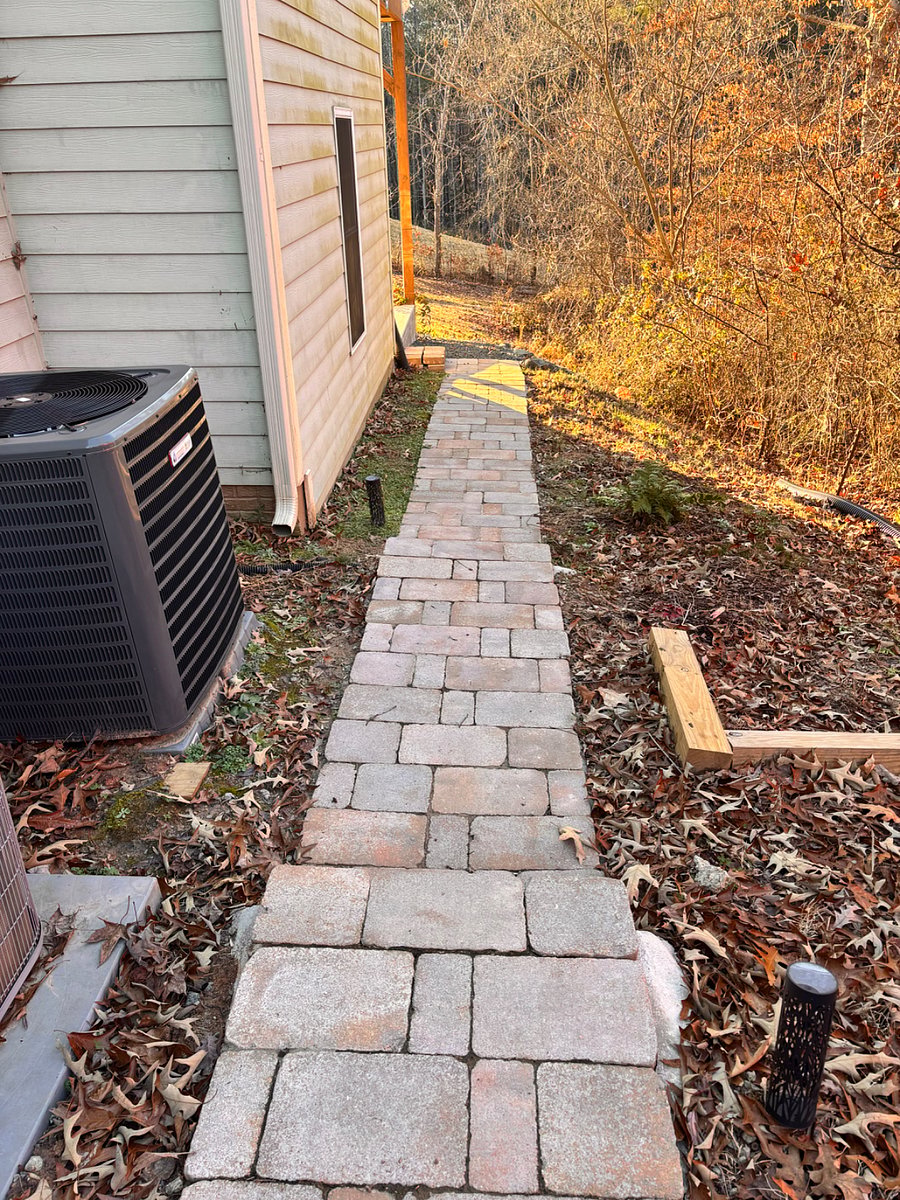 Paved steps to your front door
