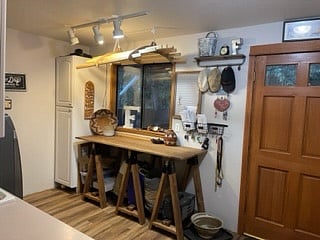 laundry folding table, drying rack and storage