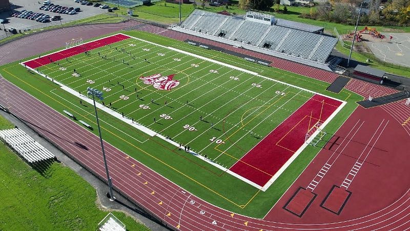 Bangor Cameron Stadium athletic complex immediately next door.