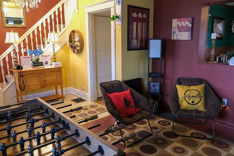 Charging lamps located throughout the home.