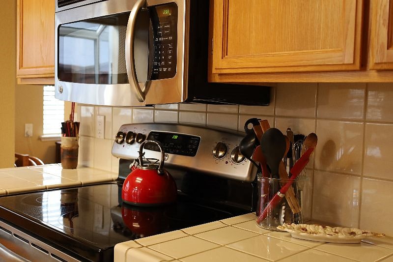 Electric stove, microwave