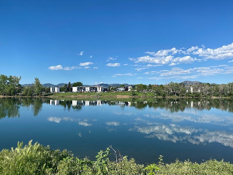 This is our reservoir on the property loaded with fish permit required for fishing