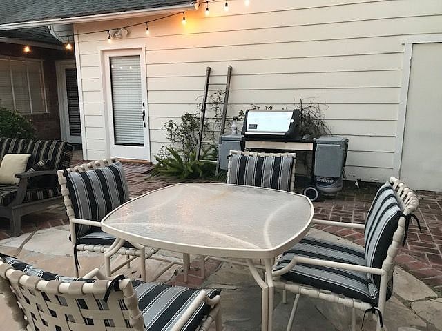Patio in front of Unit