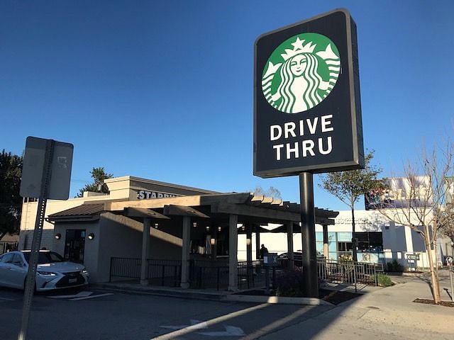 Always ready for Starbucks - less than a mile away.