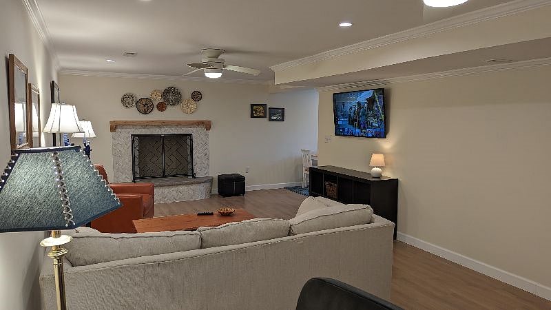 Terrace level very comfortable with dual fans