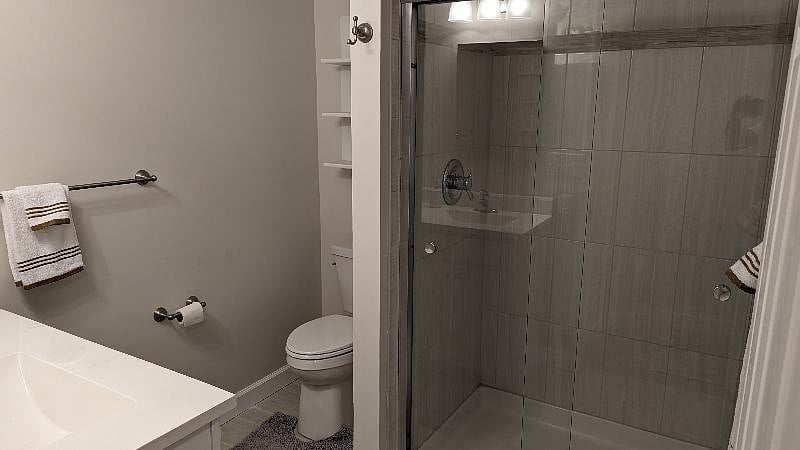 Terrace level new bathroom