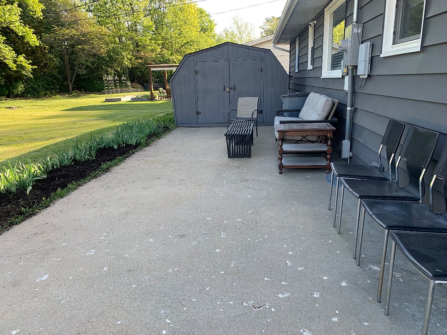 Back patio for your enjoyment in warm months.