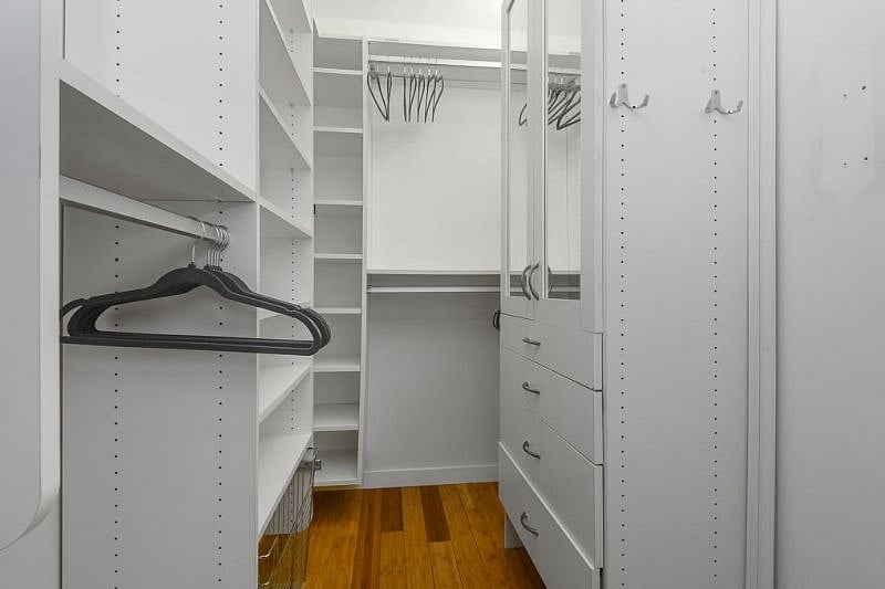 Master walk-in closet