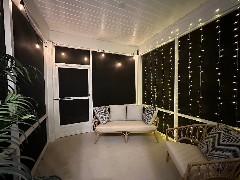 Screened porch