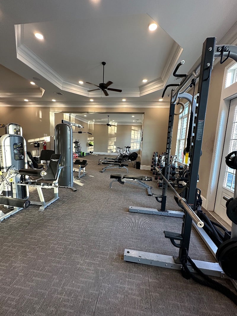 Community gym with 24/7 access