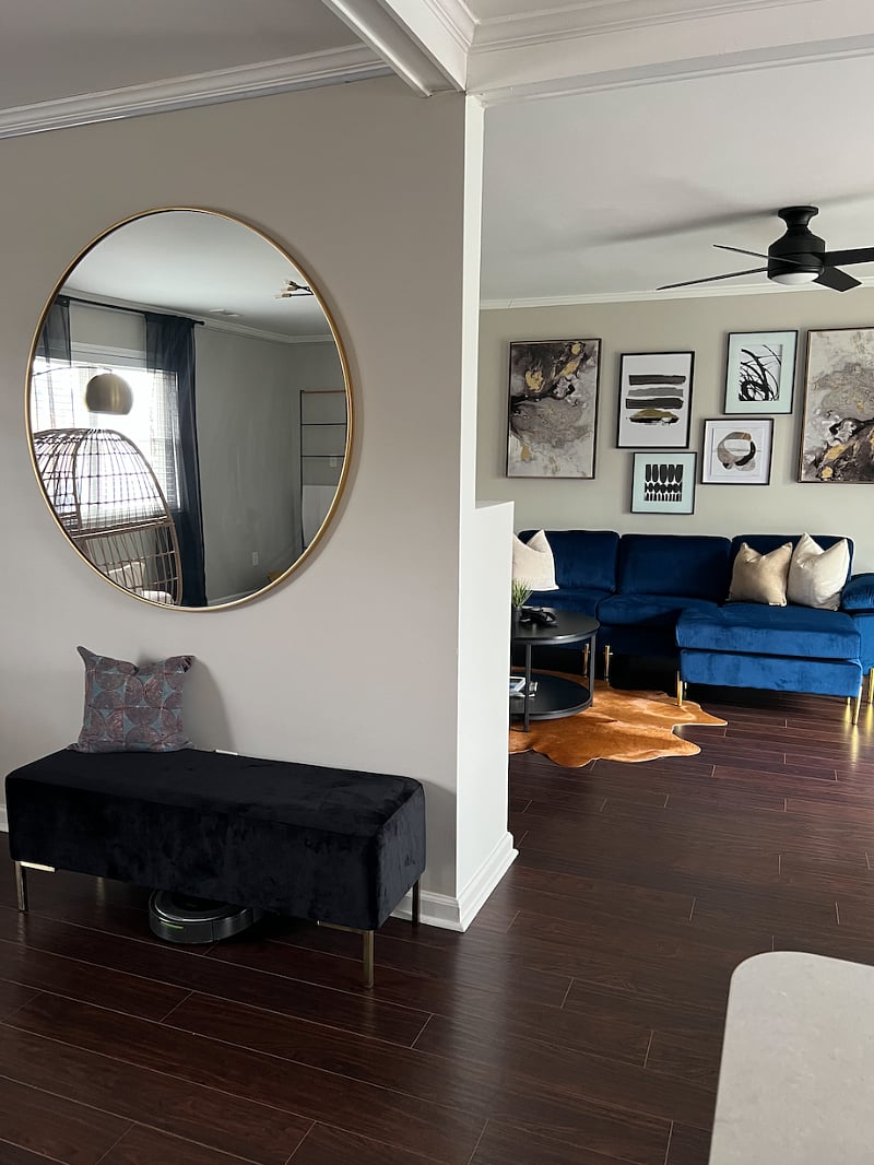 Living Room and Fireplace Room Area