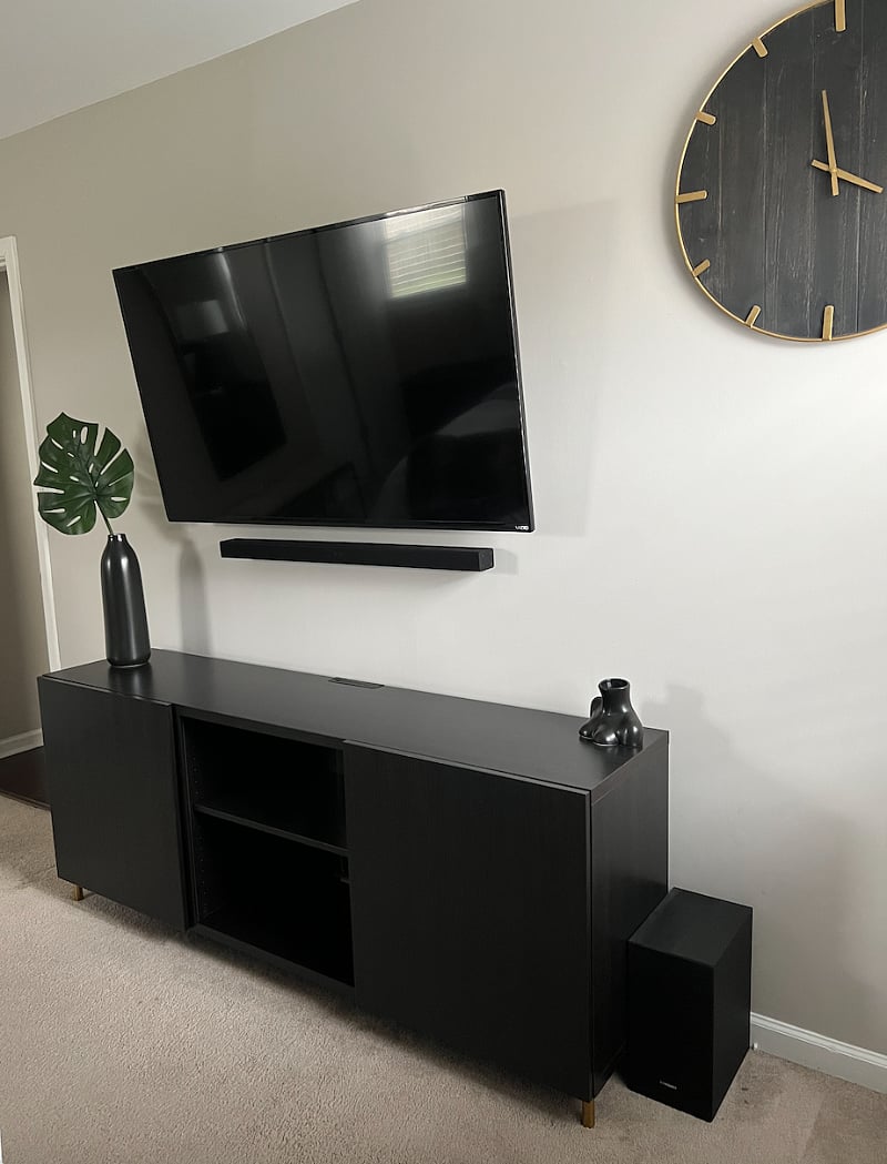 Primary room with smart tv and soundbar.