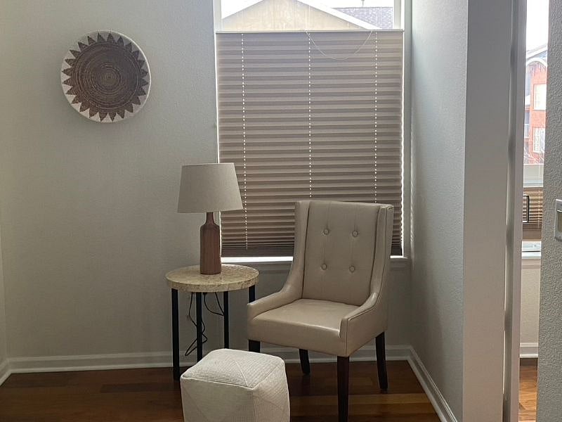 Seating area in second bedroom