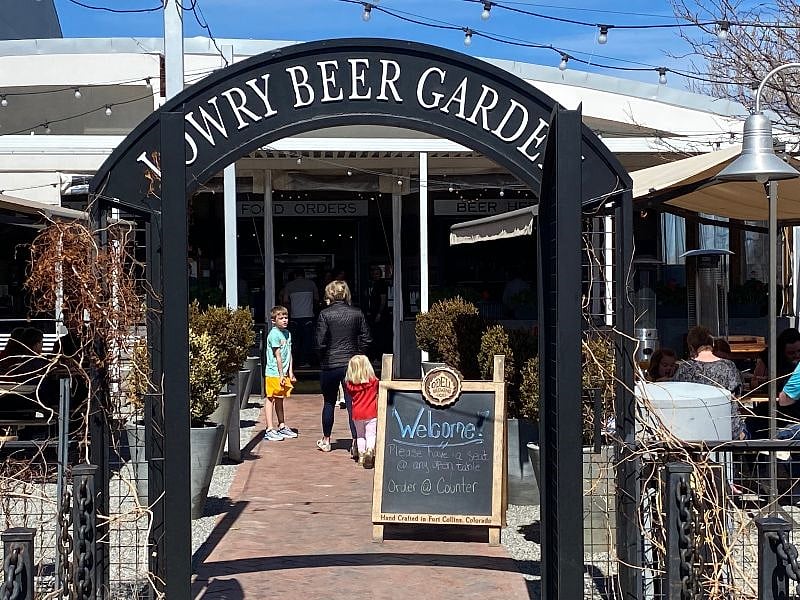 Lowry Beer Garden two blocks away
