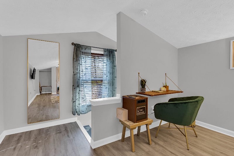 Small, dedicated workspace for busy students or work from home professionals