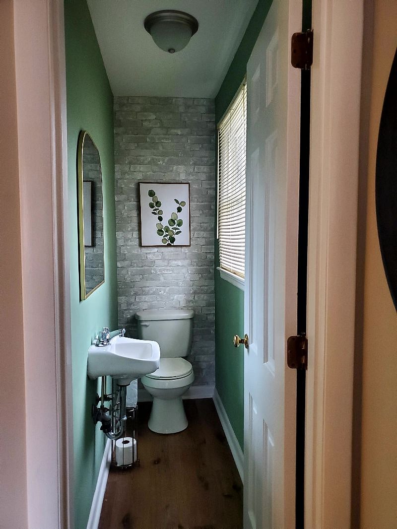 Half bath attached to first bedroom