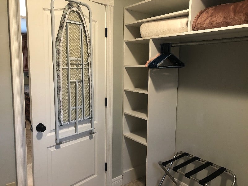 Main floor bedroom walk in closet